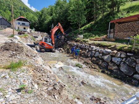 Sanacijska obnova vodotokov in hudournikov po poplavah (8)